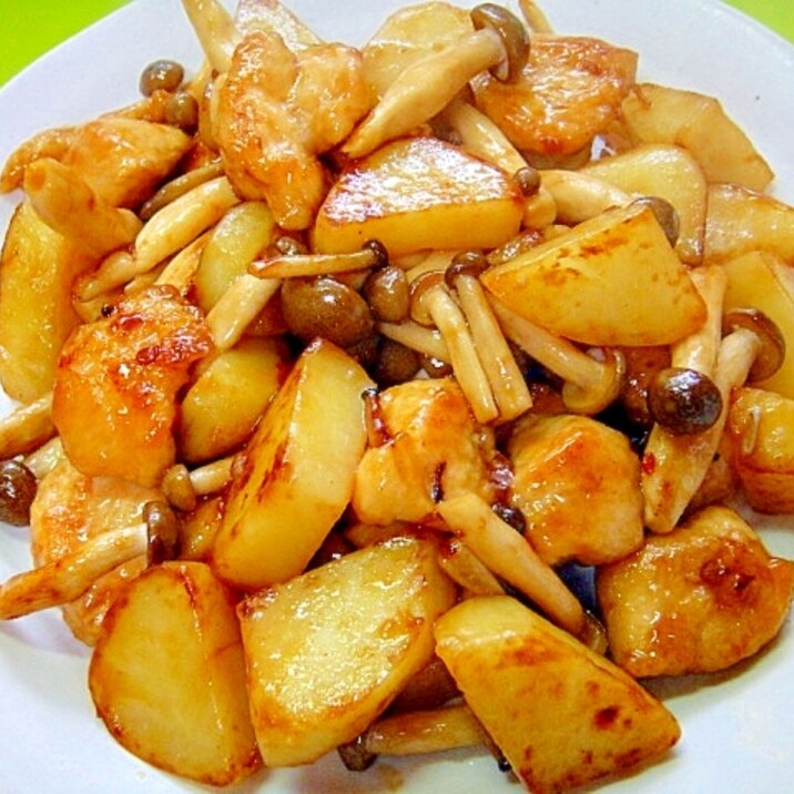 じゃがいもと鶏むね肉しめじの甘辛炒め レシピ 作り方 By Mint74 楽天レシピ じゃがいもと鶏むね肉しめじの甘辛炒め レシピ 作り方 By Mint74 楽天レシピ